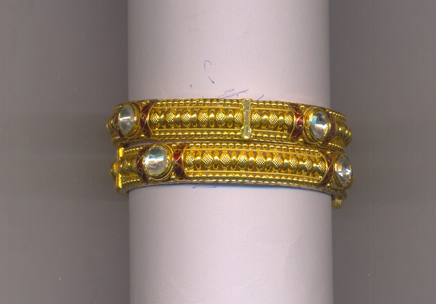 GOLD BANGLE ANTIQUE FANCY