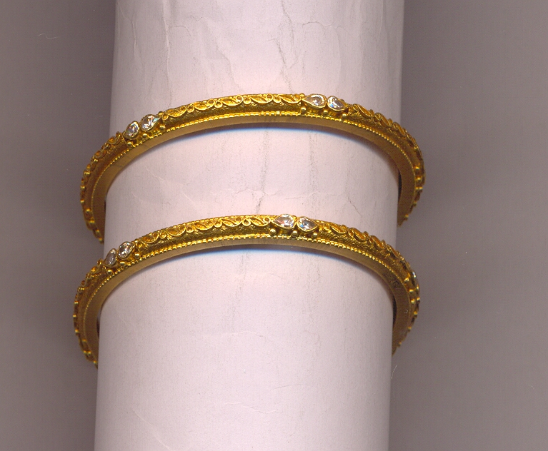 GOLD BANGLE ANTIQUE FANCY