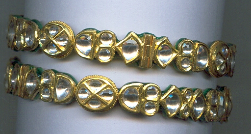 GOLD BANGLE KUNDAN