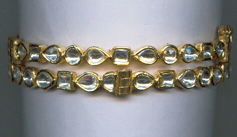 GOLD BANGLE KUNDAN EXCLUSIVE