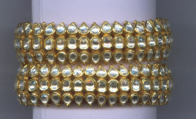 GOLD BANGLE KUNDAN EXCLUSIVE