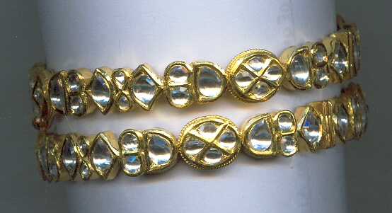 GOLD BANGLE KUNDAN EXCLUSIVE