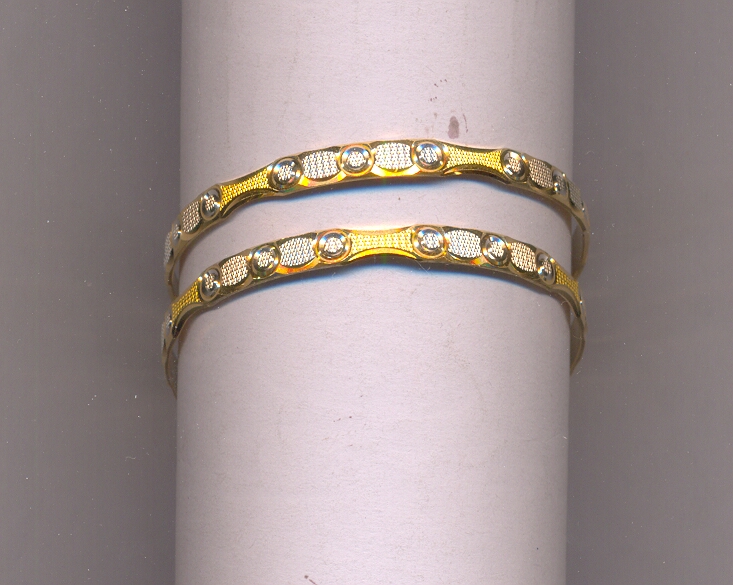 GOLD BANGLE MACHINE CUTTING FANCY