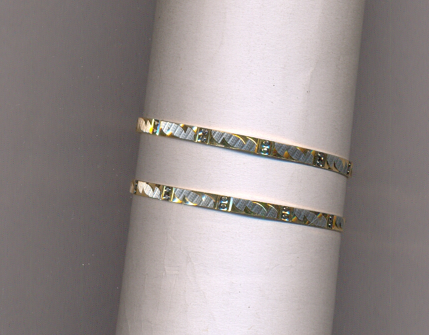 GOLD BANGLE MACHINE CUTTING FANCY