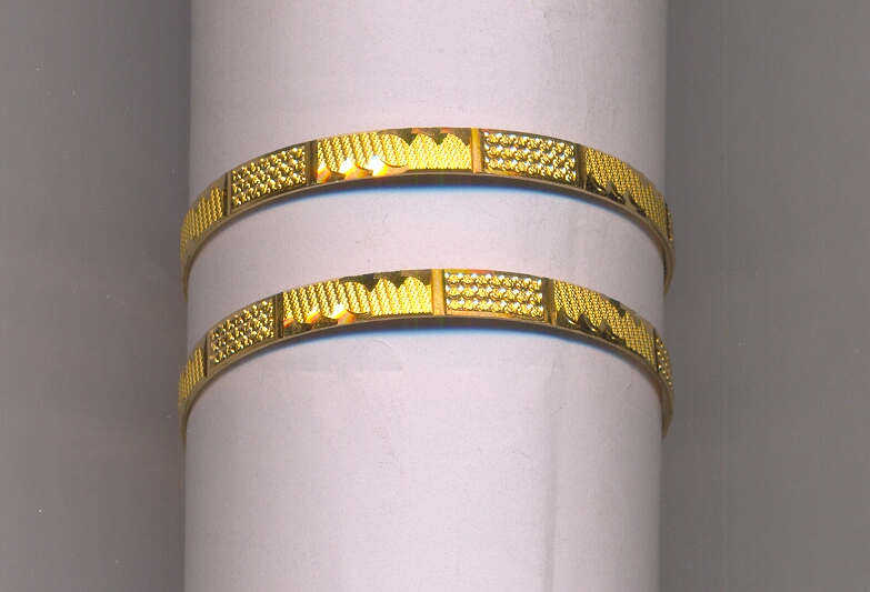 GOLD BANGLE MACHINE CUTTING FANCY