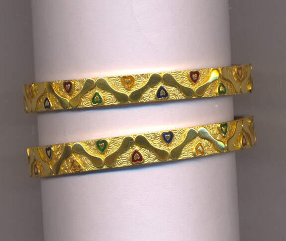 GOLD BANGLE PLAIN FANCY