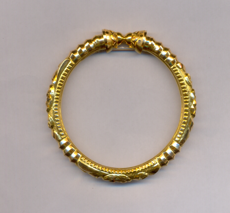 GOLD BANGLE PLAIN FANCY