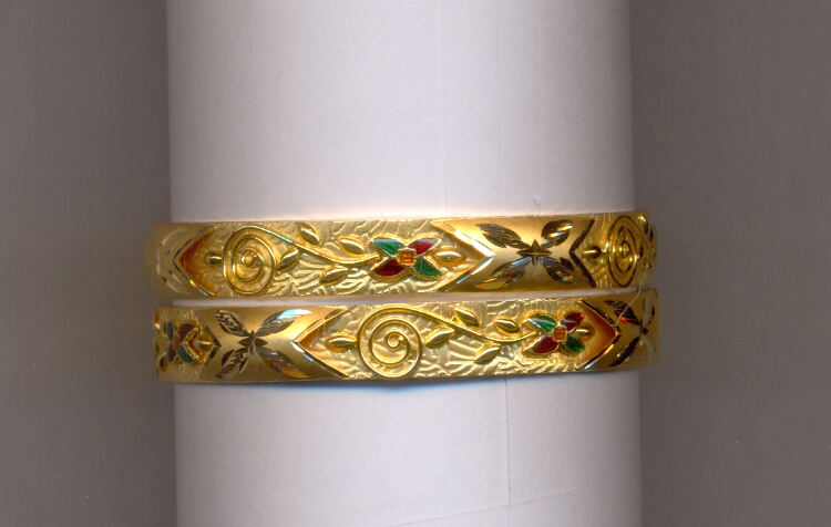 GOLD BANGLE PLAIN FANCY