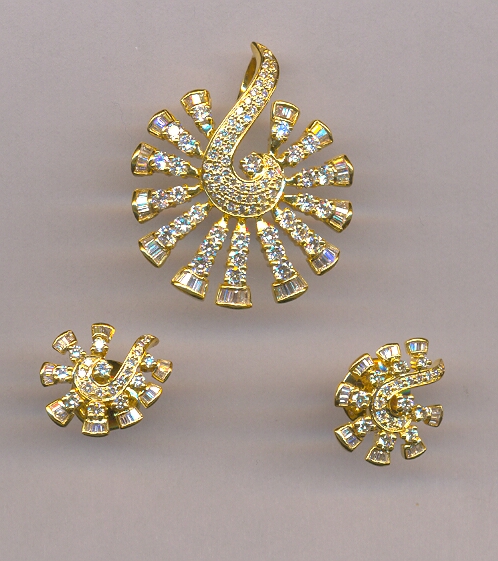 DIAMOND FULL SET PENDENT FANCY