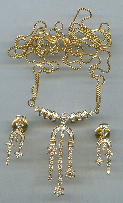 DIAMOND FULL SET PENDENT FANCY