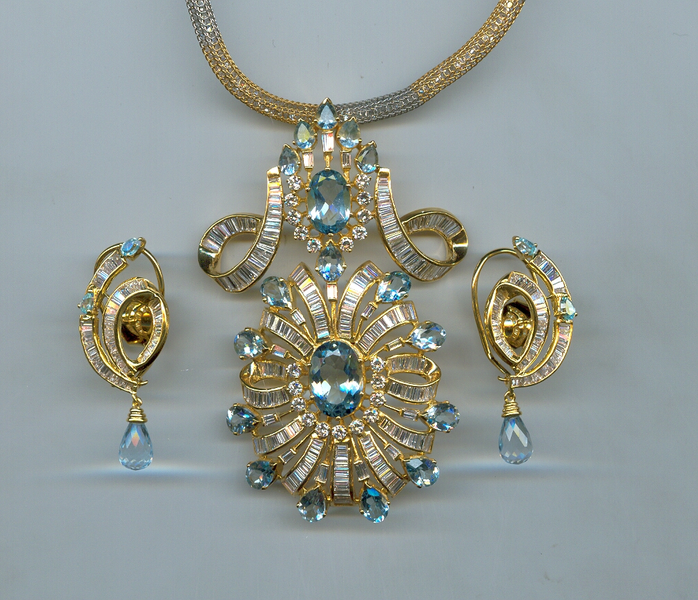 DIAMOND FULL SET PENDENT FANCY