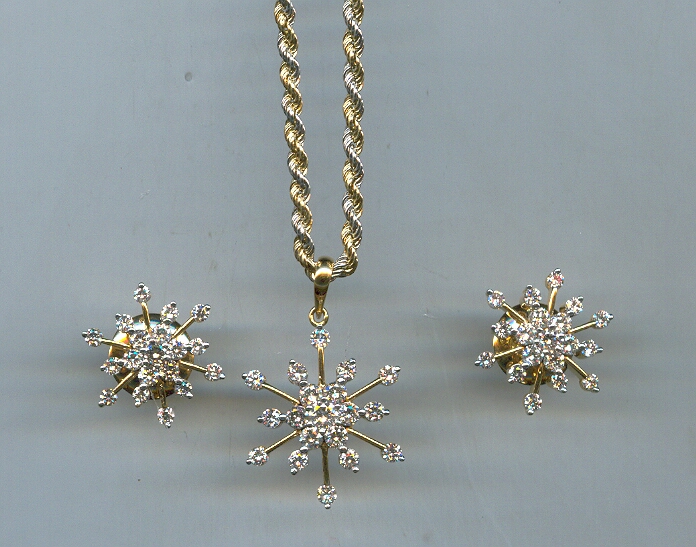 DIAMOND FULL SET PENDENT FANCY