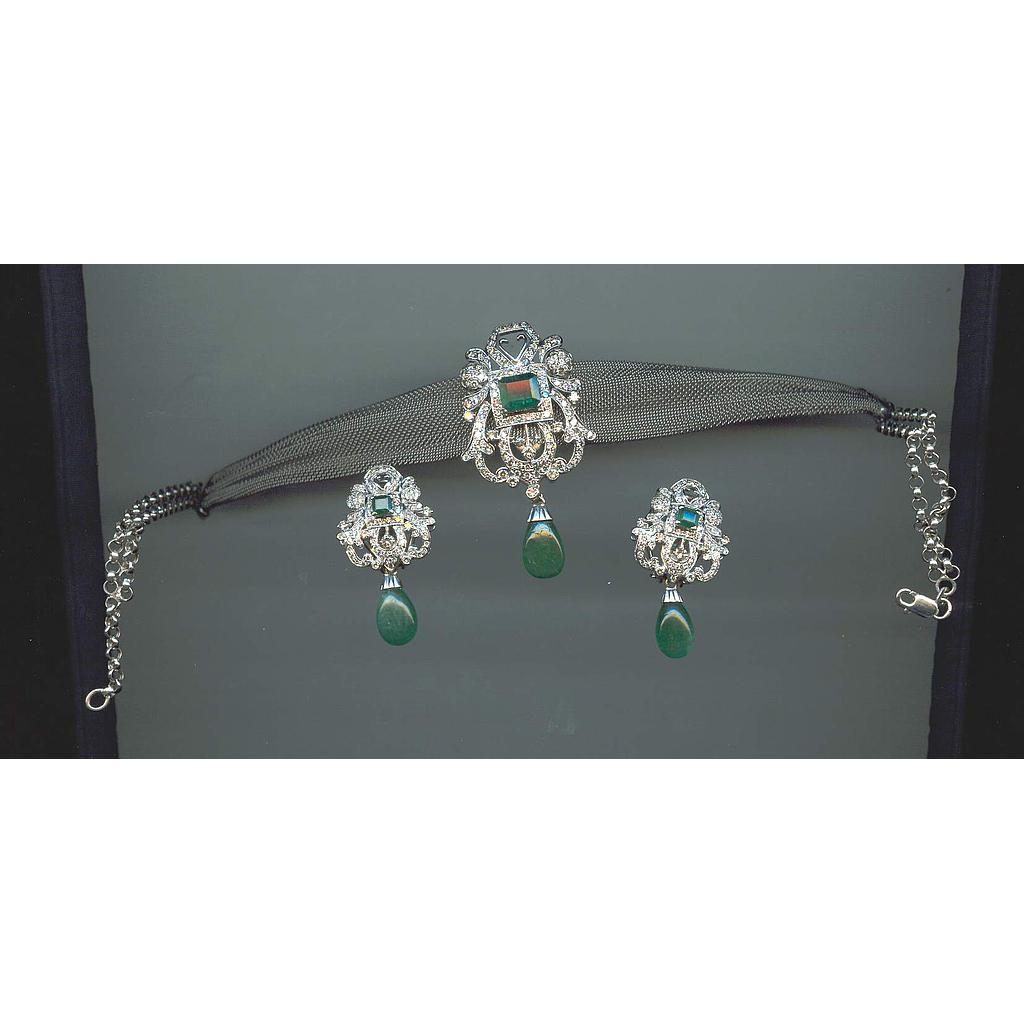 DIAMOND HALF SET LONG ANTIQUE