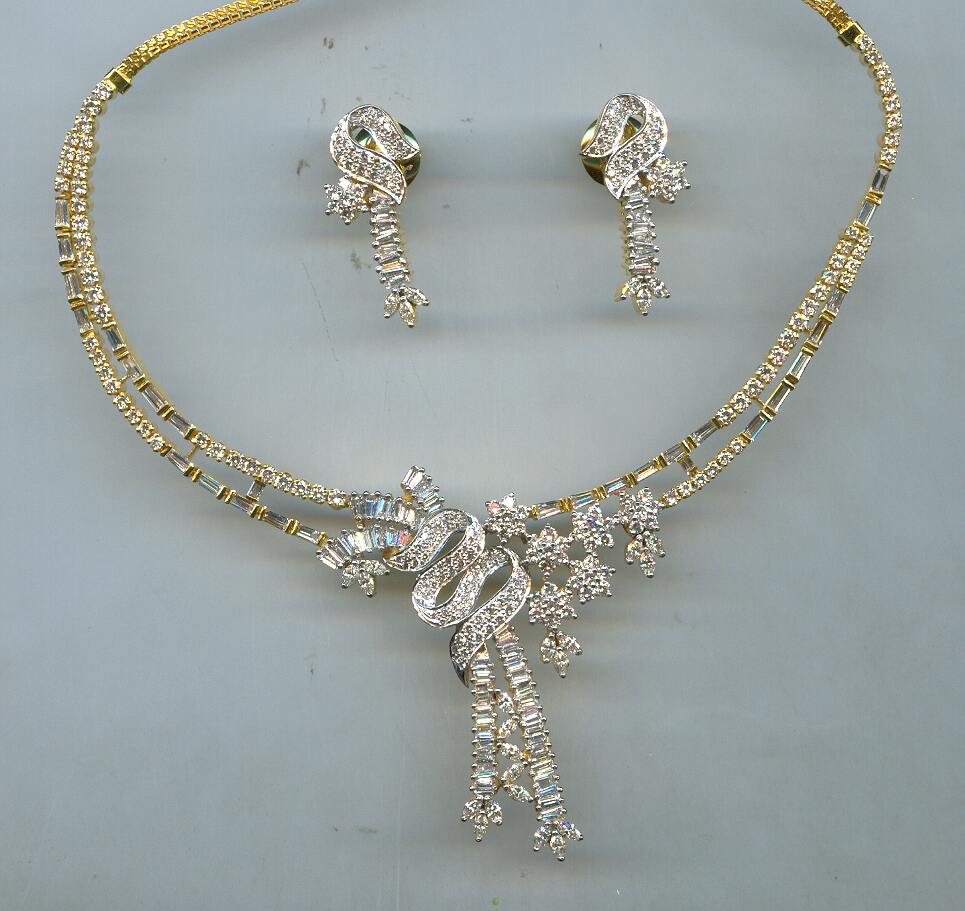 DIAMOND HALF SET LONG DESIGNER