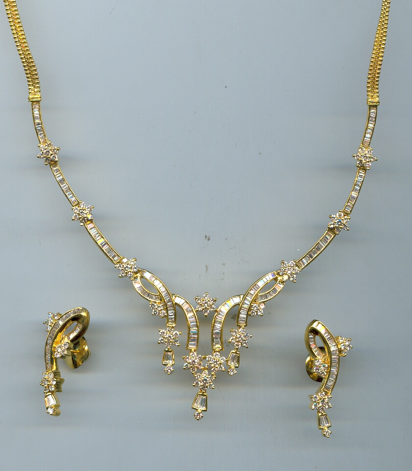 DIAMOND HALF SET LONG DESIGNER