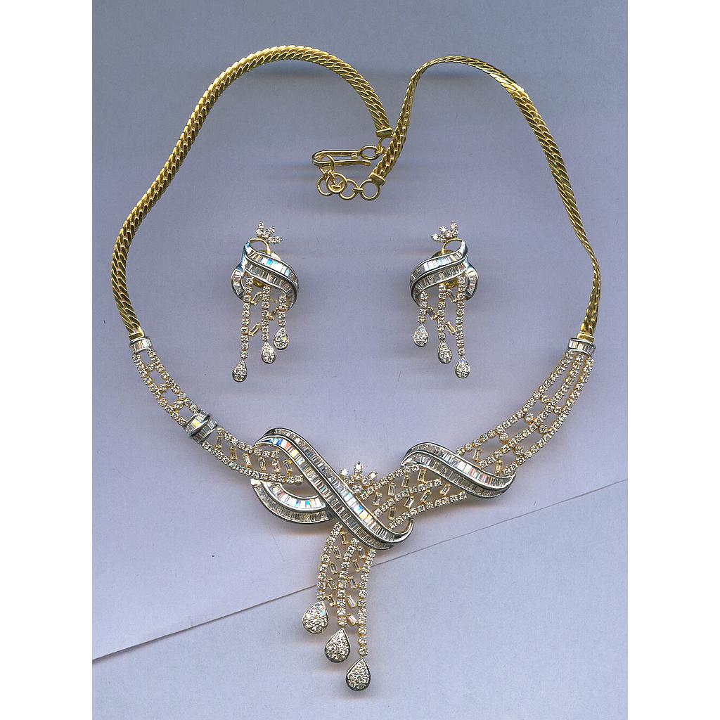 DIAMOND HALF SET LONG DESIGNER