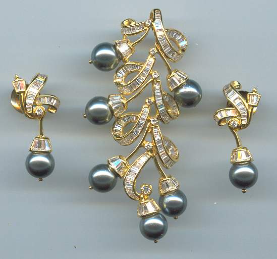 DIAMOND HALF SET LONG DESIGNER