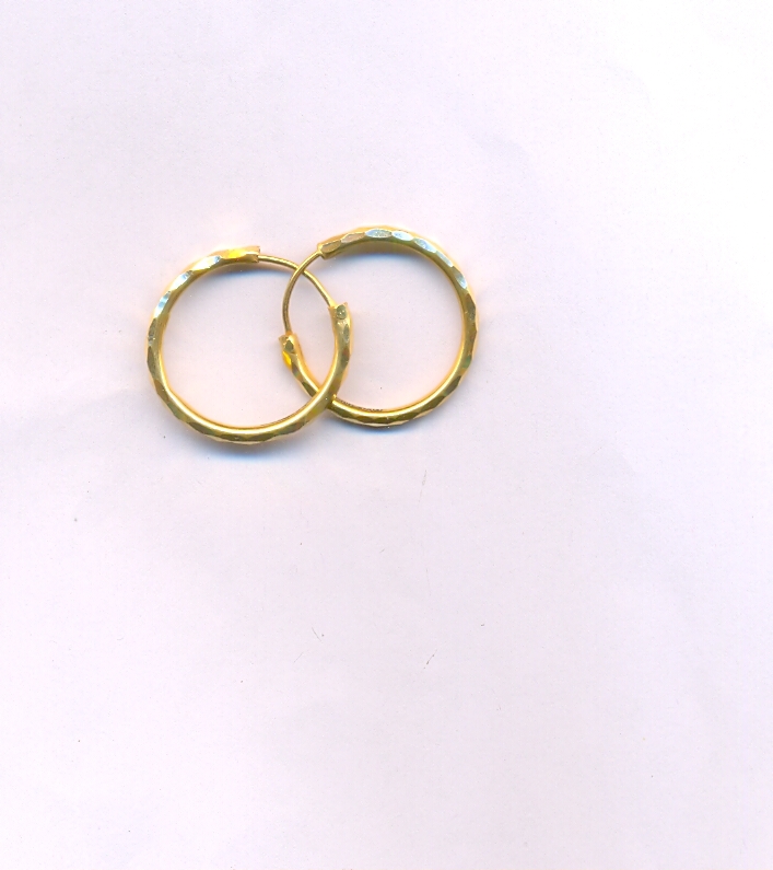 GOLD EARRING PLAIN