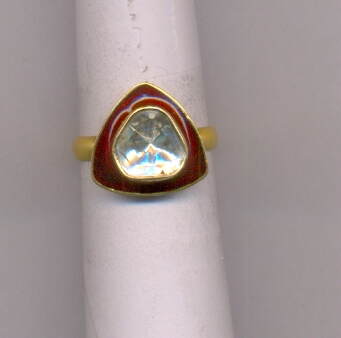 DIAMOND RING LADIES POLKI