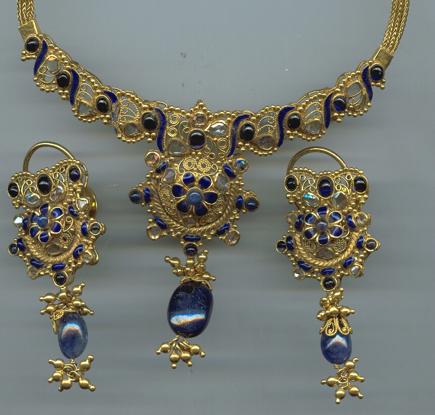 DIAMOND HALF SET LONG ANTIQUE
