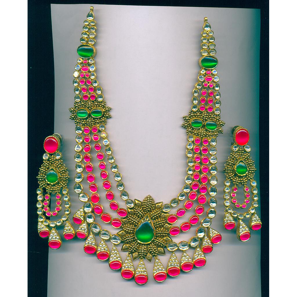 DIAMOND HALF SET LONG POLKI