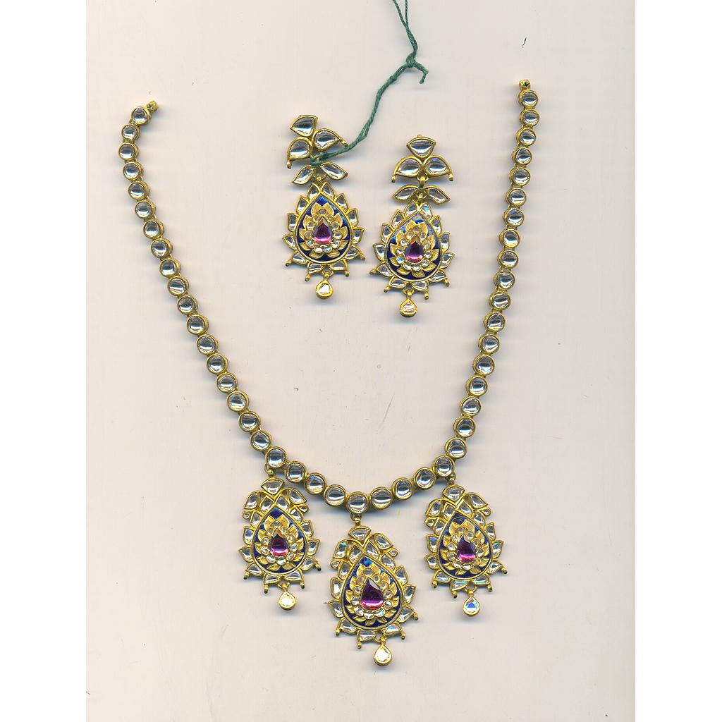 DIAMOND HALF SET LONG POLKI