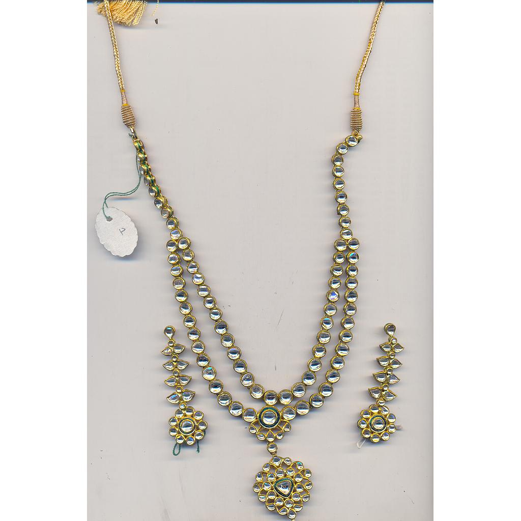 DIAMOND HALF SET LONG POLKI