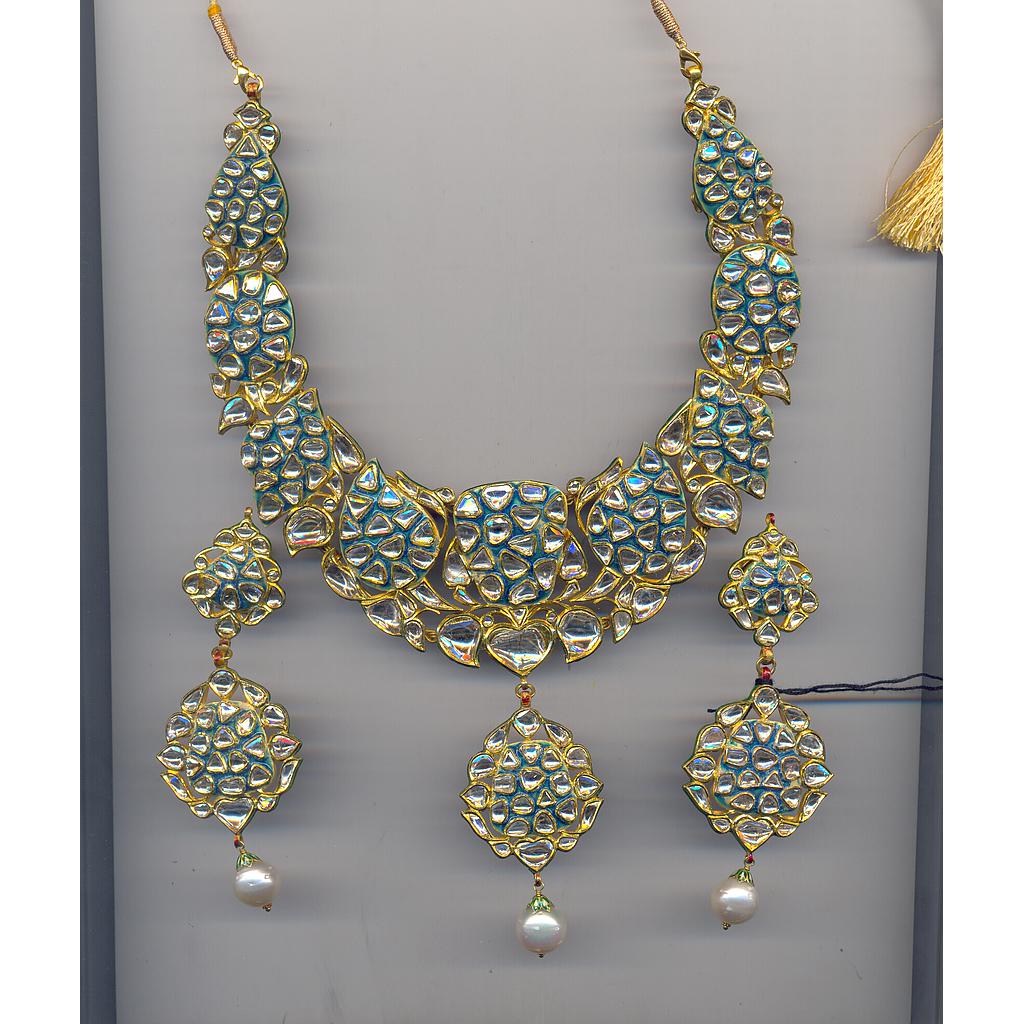 DIAMOND HALF SET LONG POLKI