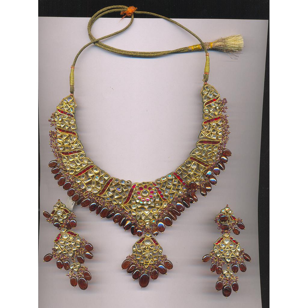 DIAMOND HALF SET LONG POLKI