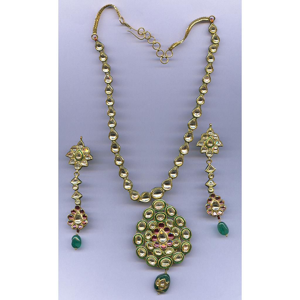 DIAMOND HALF SET LONG POLKI
