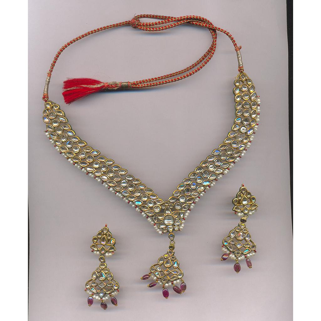DIAMOND HALF SET LONG POLKI