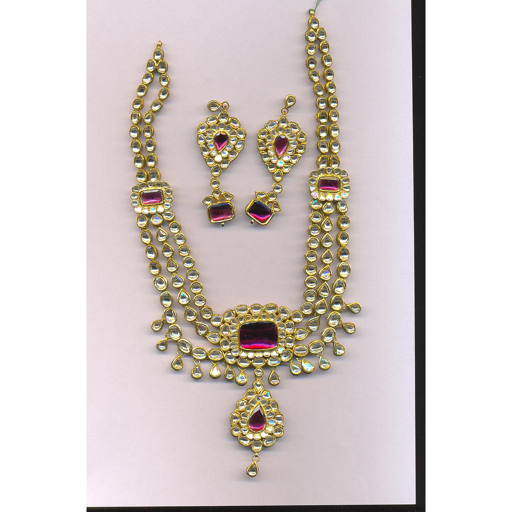 DIAMOND HALF SET LONG POLKI