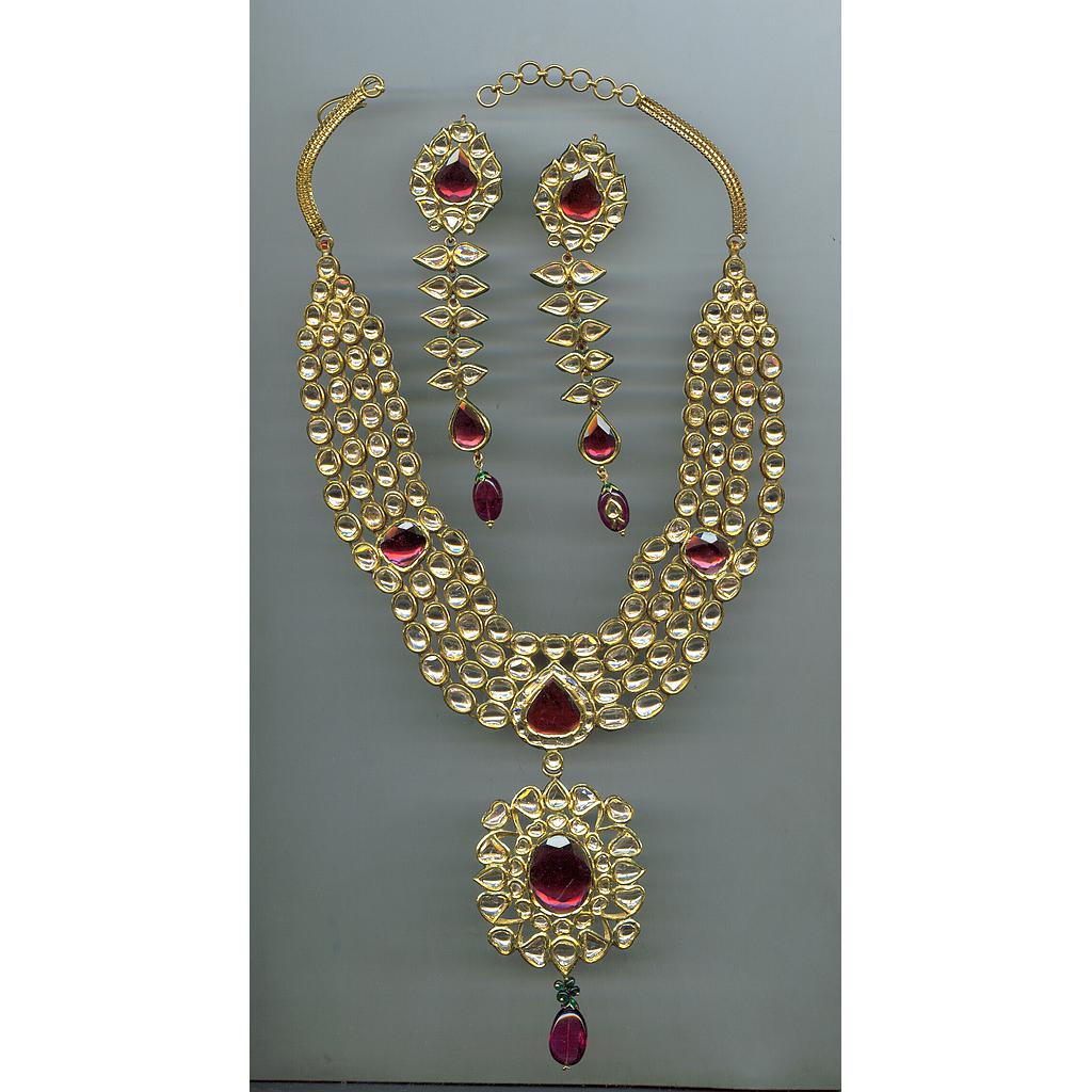 DIAMOND HALF SET LONG POLKI