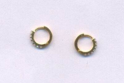 GOLD EARRING PLAIN EXCLUSIVE