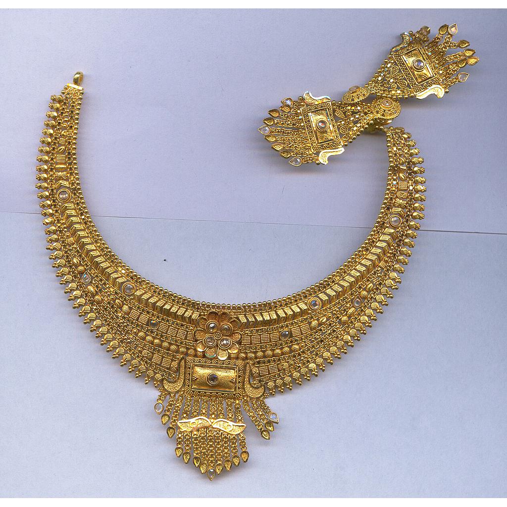 GOLD HALF SET ROUND PLAIN FANCY
