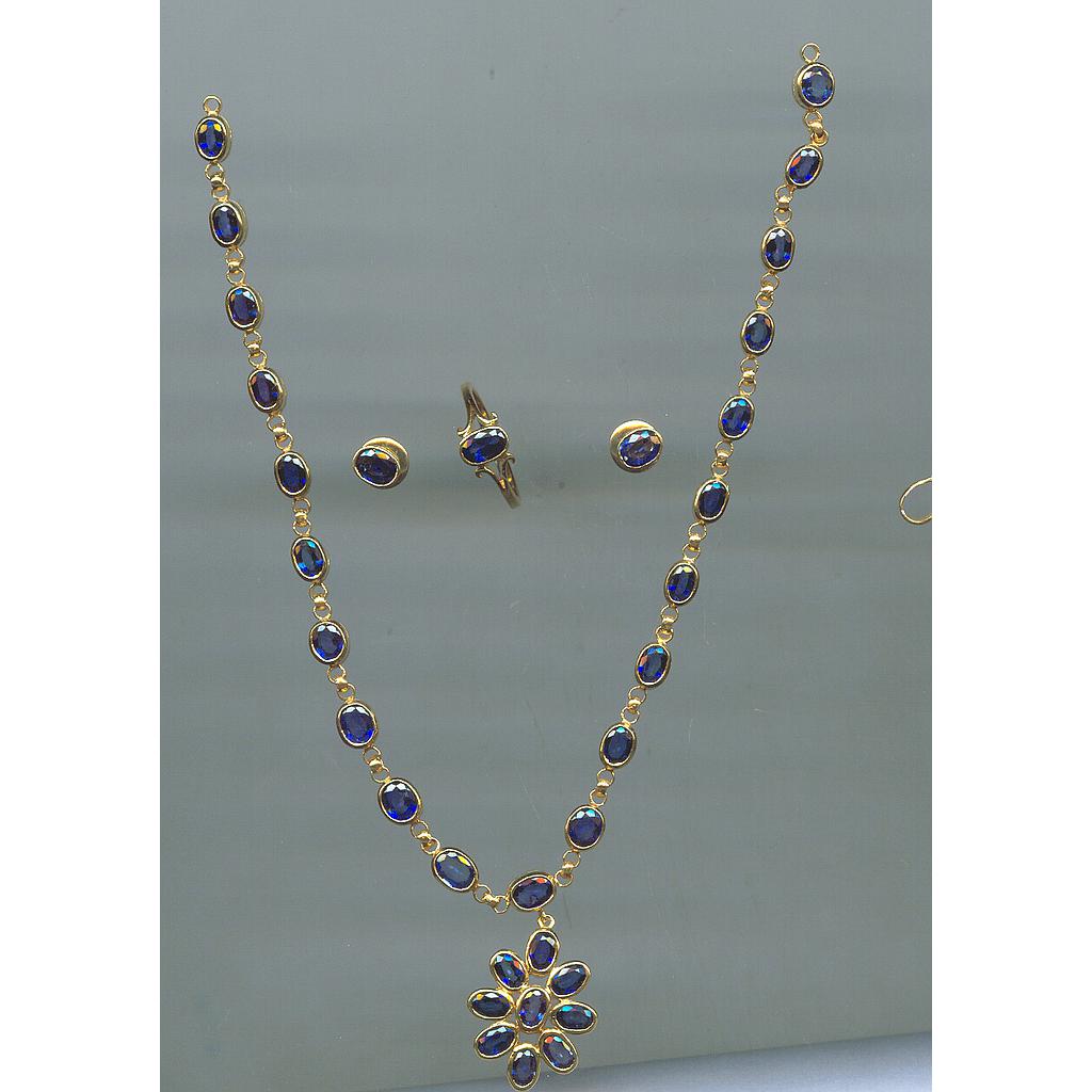 GOLD HALF SET ROUND REALSTONE EXCLUSIVE