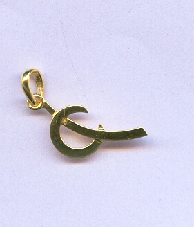 GOLD PENDENT PLAIN FANCY