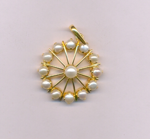 GOLD PENDENT PLAIN FANCY