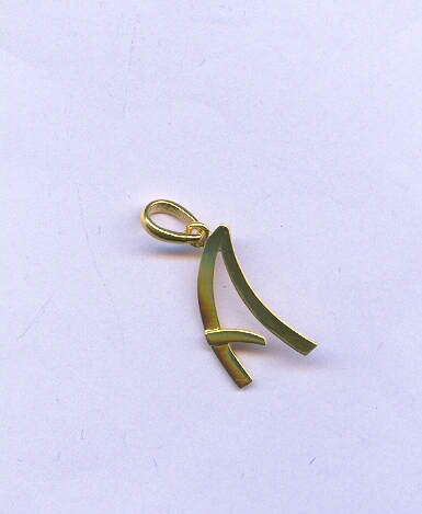 GOLD PENDENT PLAIN FANCY