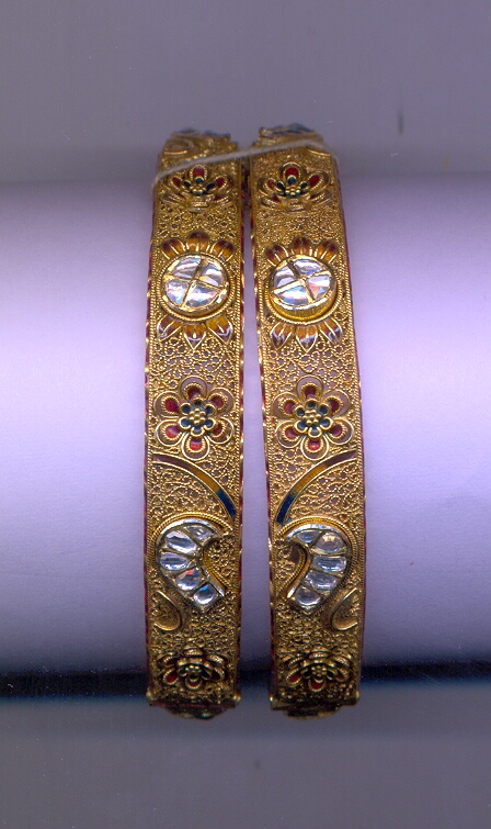 GOLD BANGLE ANTIQUE FANCY