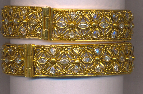 GOLD BANGLE ANTIQUE FANCY