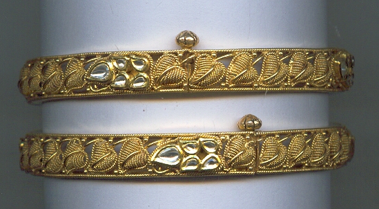 GOLD BANGLE KUNDAN EXCLUSIVE