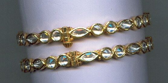 GOLD BANGLE KUNDAN EXCLUSIVE