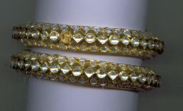 GOLD BANGLE KUNDAN EXCLUSIVE