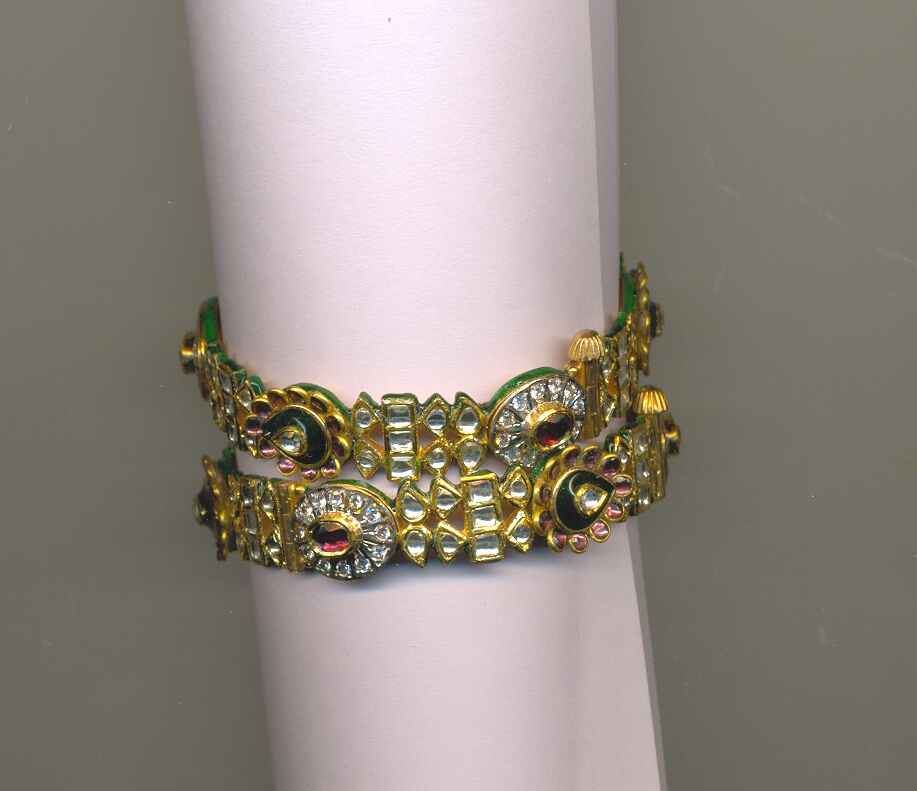 GOLD BANGLE KUNDAN EXCLUSIVE