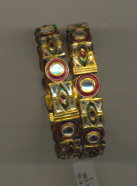 GOLD BANGLE KUNDAN EXCLUSIVE