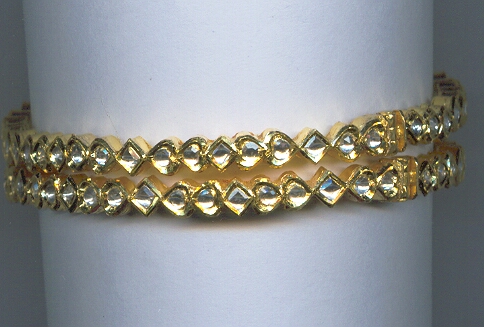 GOLD BANGLE KUNDAN EXCLUSIVE