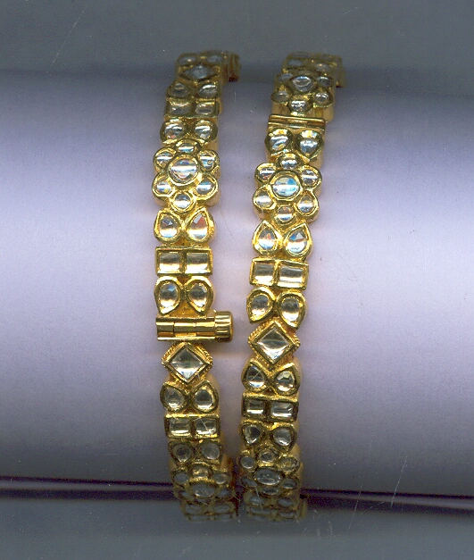 GOLD BANGLE KUNDAN