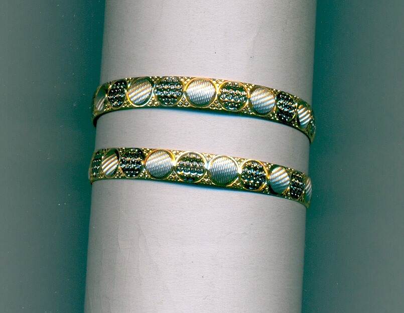 GOLD BANGLE MACHINE CUTTING FANCY