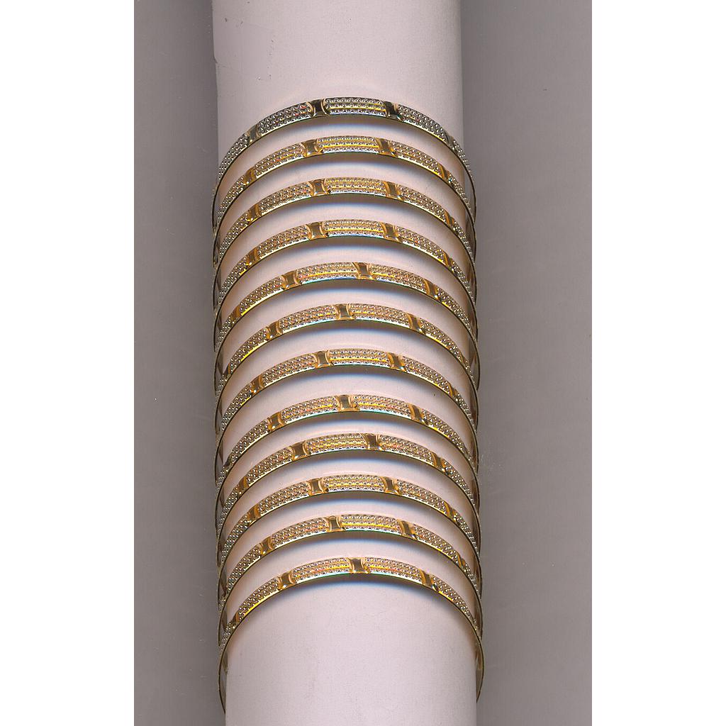 GOLD BANGLE MACHINE CUTTING FANCY